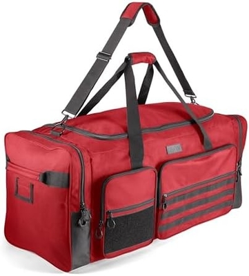 フィットドーム 130L 36&quot; 重量超大型 スポーツジム 旅行用 旅行用 デュッフル バッグ W/調整可能な肩帯 &amp; 7 コンパクト