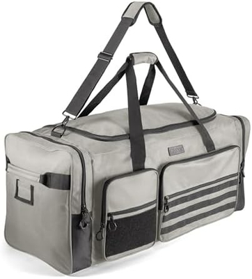 フィットドーム 130L 36&quot; 重量超大型 スポーツジム 旅行用 旅行用 デュッフル バッグ W/調整可能な肩帯 &amp; 7 コンパクト