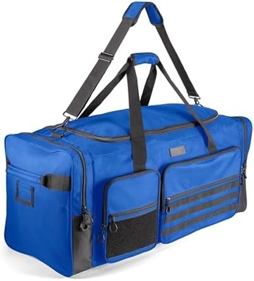 フィットドーム 130L 36&quot; 重量超大型 スポーツジム 旅行用 旅行用 デュッフル バッグ W/調整可能な肩帯 &amp; 7 コンパクト