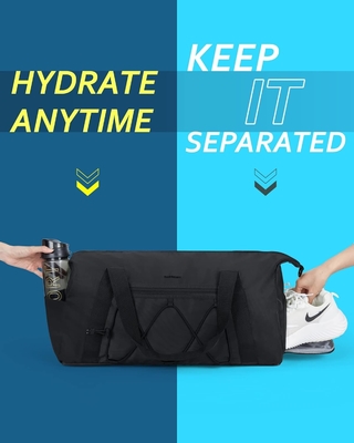 BAGSMART ジムバッグ 靴コンパートメントと濡れたポケット,軽量スポーツ旅行デュフェルバッグ,C TO STORE スポーツシューズ 水