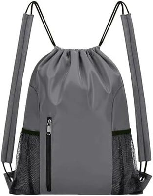 BEEGREEN ドラウストリング-バックバック-ジム-バッグ,大型スポーツバッグ,ストリングバックサック 男性と女性のためのCINCHバッグ 赤