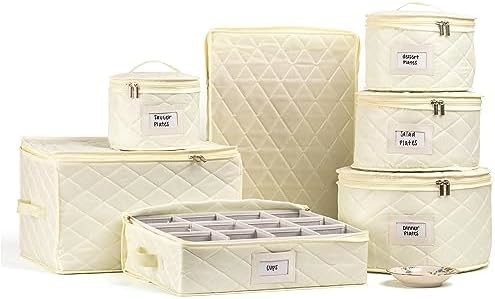 7PC 食器 収納キット 48 サイズにカットされたフィルトインナー