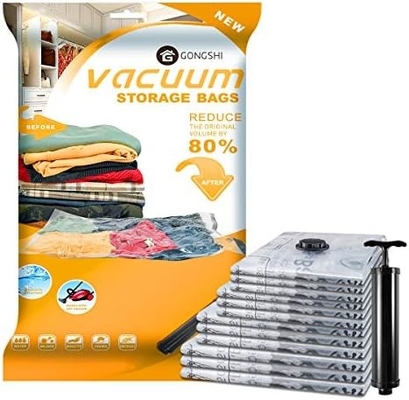 12 パック バキューム 収納袋 (3 X JUMBO, 3 X LARGE, 3 X MEDIUM, 3 X SMALL)