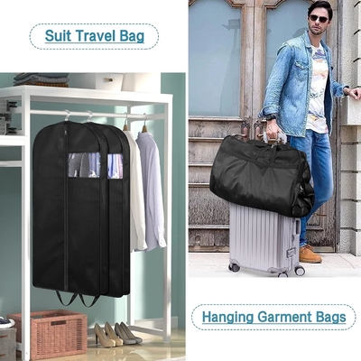 KIMBORA 43インチ スーツバッグ クローゼット 貯蔵と旅行のための ガーセット付き 吊り着物 バッグ 男性 スーツカバー