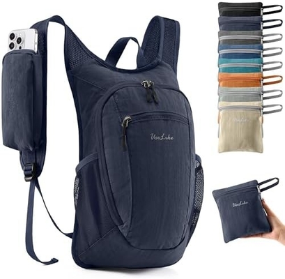 10L 小型 ハイキング バックパック 旅行 デイパック 軽量 荷造り バックパック 女性 男性 ((ベージュ)