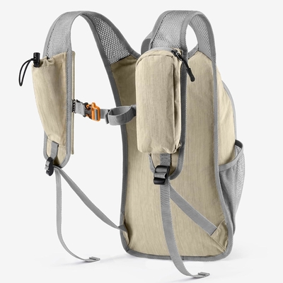 10L 小型 ハイキング バックパック 旅行 デイパック 軽量 荷造り バックパック 女性 男性 ((ベージュ)