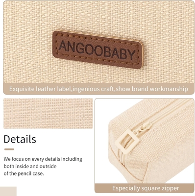 ANGOOBABY 小型鉛筆ケース 学生鉛筆 ポケット コイン ポケット 化粧品 バッグ ティーンエイジャースクールのための事務用文具オーガナイザー