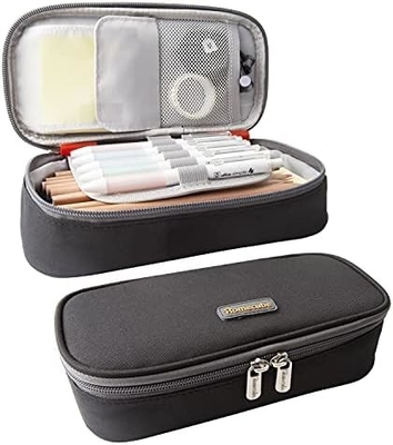HomeCube鉛筆ケース 容量のある鉛筆ホルダー ボックス メイクアップペン ポケット オックスフォード布袋 大型収納用紙具