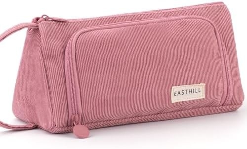 EASTHILL 大容量鉛筆ケース ポケットペンのケース シンプルな文具バッグ 学校 大学 オフィスオーガナイザー