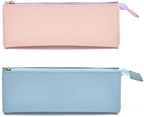 ISuperb 4 pcs 小型鉛筆ケース PU レザー鉛筆袋 防水オーガナイザー 収納袋 化粧品 ジッパー袋 女性用