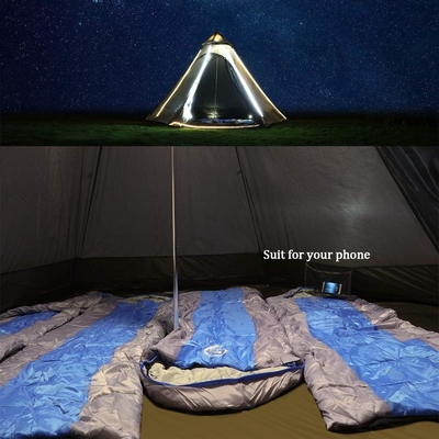 12'x10'x8'ドームキャンプテント 5-6人 4シーズン ダブルレイヤー 防水 紫外線 防風 テント 家族 屋外キャンプ