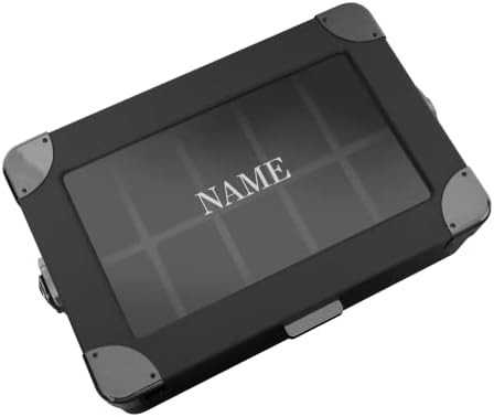 CASE ELEGANCE 軍用10 スロット 時計箱 男性用ケースオーガナイザー 本物のガラストップ モジュール式バレットトレイ