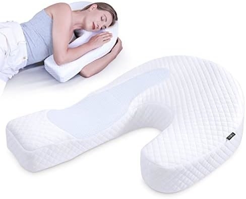 横寝者のための枕 成人用の体枕 メモリーフームの枕 U型コンタール型サポート 痛みを和らげる