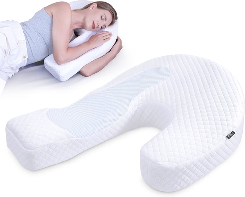 横寝者のための枕 成人用の体枕 メモリーフームの枕 U型コンタール型サポート 痛みを和らげる