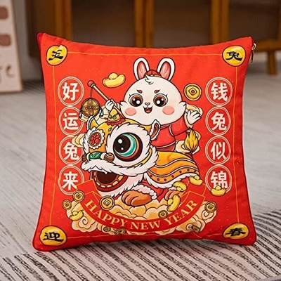 ワニの年 マスコット 赤い大きな枕 ワニの年 クリート 40*40cm