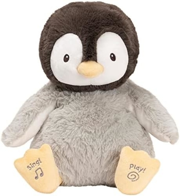 GUND ベビー アニメーション フラッピー ゾウ プルーシュ シンギング 詰め物 動物 ベビー 玩具 0歳以上 12インチ グレー