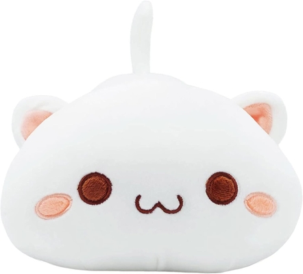 オンスイアース 可愛い子猫 プルーシュトイ 25.5インチ 詰め物 ペット キティ ソフト アニメ 猫 大型 プルーシュ枕 子供用 (白 A, 25.5