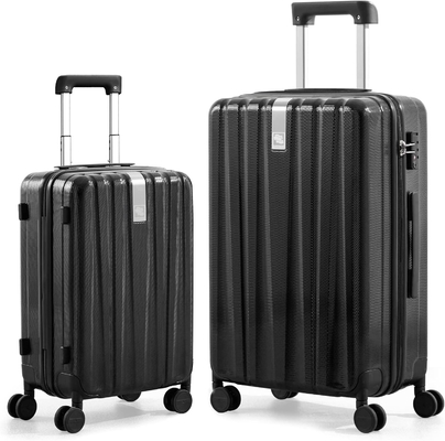 2点セット 車輪付き持ち荷物 PC ハードシェル スーツケース 軽量 チェックイン Tsa 荷物 大型旅行スーツケース