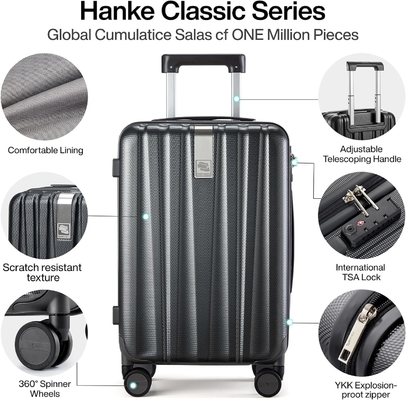 2点セット 車輪付き持ち荷物 PC ハードシェル スーツケース 軽量 チェックイン Tsa 荷物 大型旅行スーツケース