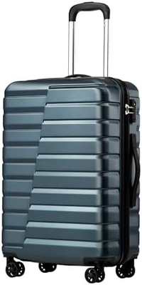 スーツケース PC ABS TSA バッグ 3 枚セット ロックスピナー キャリー (ティーールブルー)