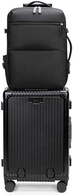 20インチアルミフレーム ハードサイドスピナーホイール荷物,内蔵TSAロック スーツケースに持ち込み,カップホルダー&amp;USBポート