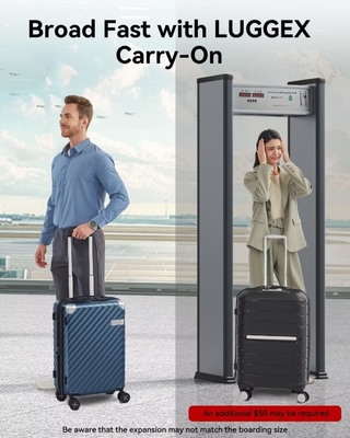 運搬荷物 22x14x9 航空会社承認 - 35Lポリカーボネット 拡張可能なハードシェル スーツケース