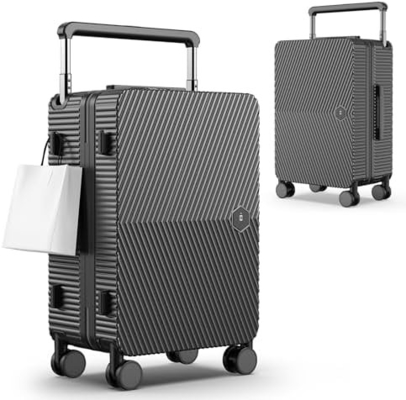 荷物,ハードシェルスーツケース 360°スピナーホイール,航空便乗用スーツケース &amp; LSAロックダブルジッパー