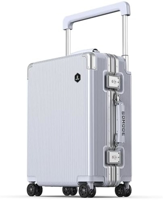 荷物,ハードシェルスーツケース 360°スピナーホイール,航空便乗用スーツケース &amp; LSAロックダブルジッパー