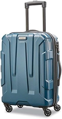 中心型ハードサイド拡張可能な荷物 スピナーホイール,青い色,チェックされた24インチ