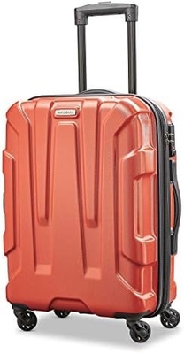 中心型ハードサイド拡張可能な荷物 スピナーホイール,青い色,チェックされた24インチ