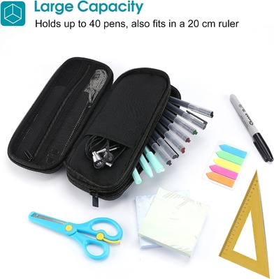 ProCase Pen Pen Pencil Case, 2層EVAジッパー鉛筆ボックスポケット 学校用紙具収納用大容量整理機