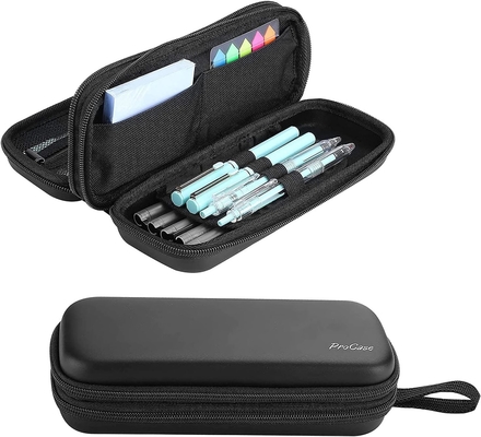 ProCase Pen Pen Pencil Case, 2層EVAジッパー鉛筆ボックスポケット 学校用紙具収納用大容量整理機