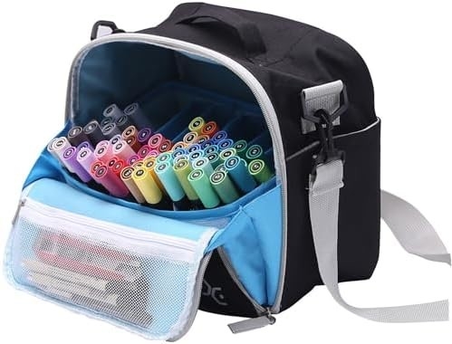 貯蔵 マーカーペンのトートバッグ ブラシペン カラーペン 本 芸術・工芸品用品 道具 化粧品 最大 130 ペン