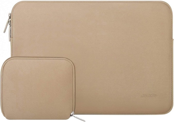 ラップトップ カーブ MacBook Air/Pro, 13-13.3インチノートPC,小ケース付きネオプレンバッグ,アプリコットと互換性