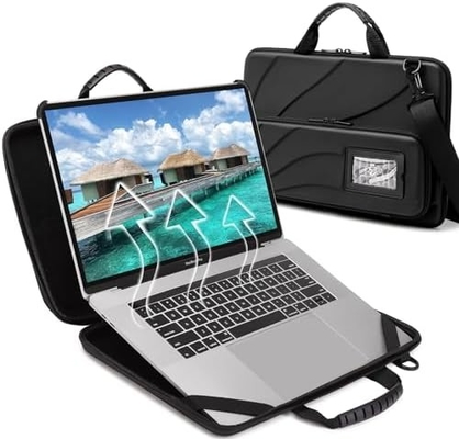 BUG 14.2-15.6 インチ ラップトップケース ハードシェル, 保護ラップトップ キャリーケース