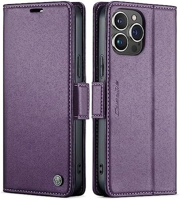 QLTYPRI iPhone 13/14の財布カバー [RFIDブロック] 携帯ケースの衝撃防止用のクレジットカードスロットホルダー
