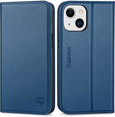 革の財布折りたたみケース 磁気シール RFIDブロックカードスロットホルダー iPhone 13 に対応する完全保護ケース