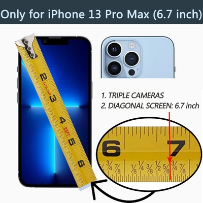 iPhone 13 Pro Maxのカードホルダー 360°回転リングホルダー 革ホルダーカードスロットケース RFIDショック防止カバー