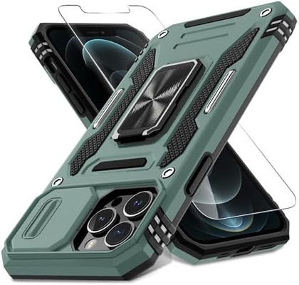 iPhone 12 Pro Max スライドカメラカバー+スクリーンプロテクター (パック1枚)
