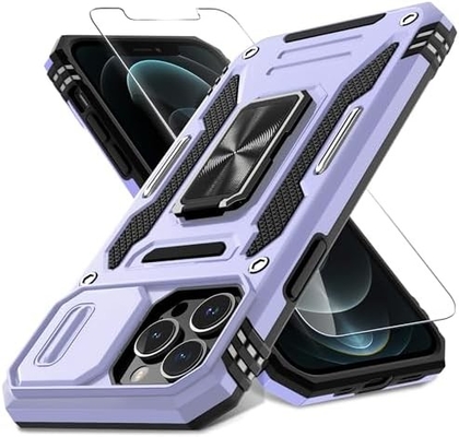 iPhone 12 Pro Max スライドカメラカバー+スクリーンプロテクター (パック1枚)
