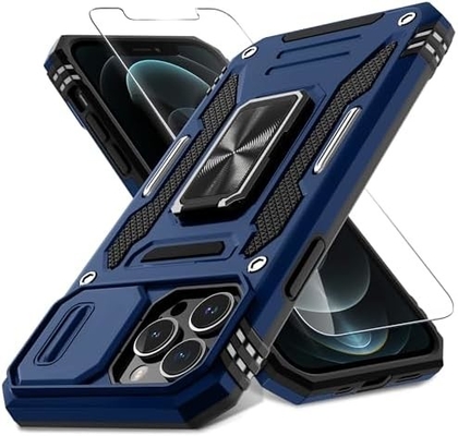 iPhone 12 Pro Max スライドカメラカバー+スクリーンプロテクター (パック1枚)