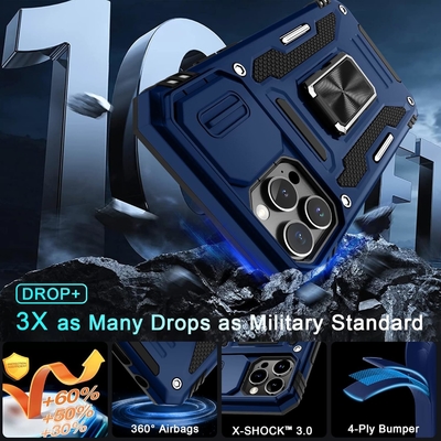 iPhone 12 Pro Max スライドカメラカバー+スクリーンプロテクター (パック1枚)