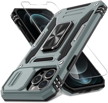 iPhone 12 Pro Max スライドカメラカバー+スクリーンプロテクター (パック1枚)