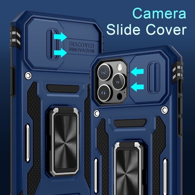 iPhone 12 Pro Max スライドカメラカバー+スクリーンプロテクター (パック1枚)