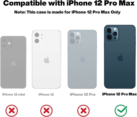 iPhone 12 Pro Maxケース 軍用保護用 衝撃防止シリコン 防指紋 防滑 電話ケース