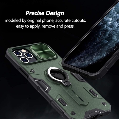 iPhone 12 Pro Maxケース カメラカバー&amp;キックスタンド デューティ 軍用装甲保護カバー
