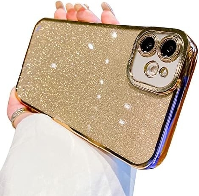 iPhone 12 Pro Max 透明なケースデザイン,内蔵した輝き 贅沢な輝く紙,ポップと美しい