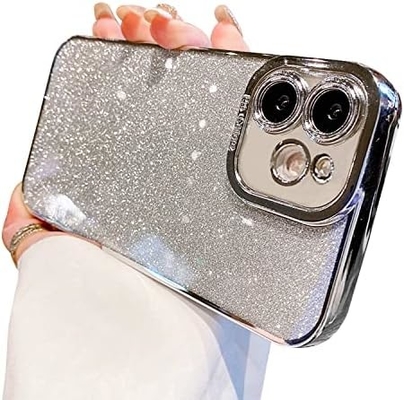 iPhone 12 Pro Max 透明なケースデザイン,内蔵した輝き 贅沢な輝く紙,ポップと美しい