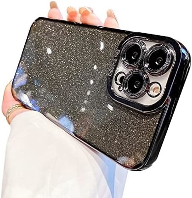 iPhone 12 Pro Max 透明なケースデザイン,内蔵した輝き 贅沢な輝く紙,ポップと美しい