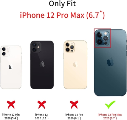 iPhone 12 Pro Max 透明なケースデザイン,内蔵した輝き 贅沢な輝く紙,ポップと美しい